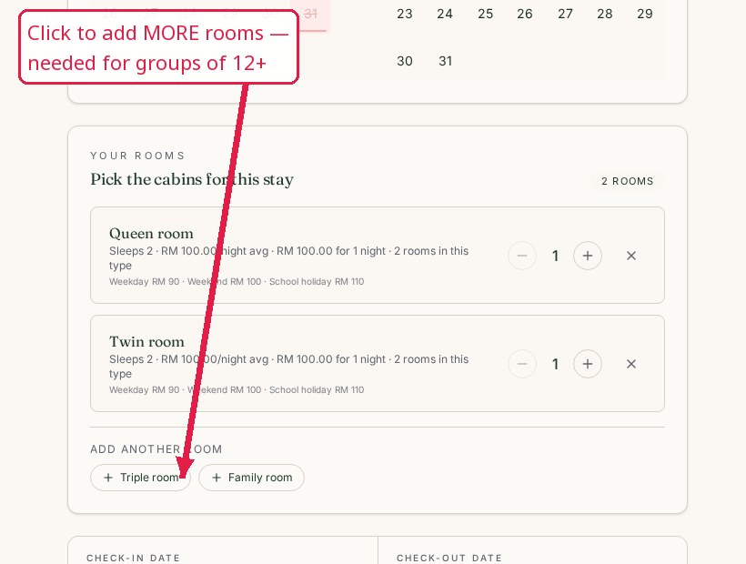 Step 02: Add multiple rooms